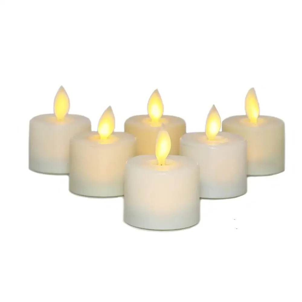 RoyaleGlow 6 Pcs Realistic Flameless Candles With Remote