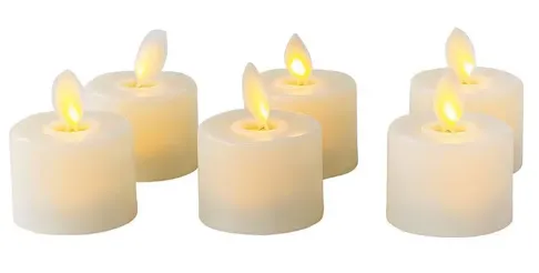 RoyaleGlow 6 Pcs Realistic Flameless Candles With Remote