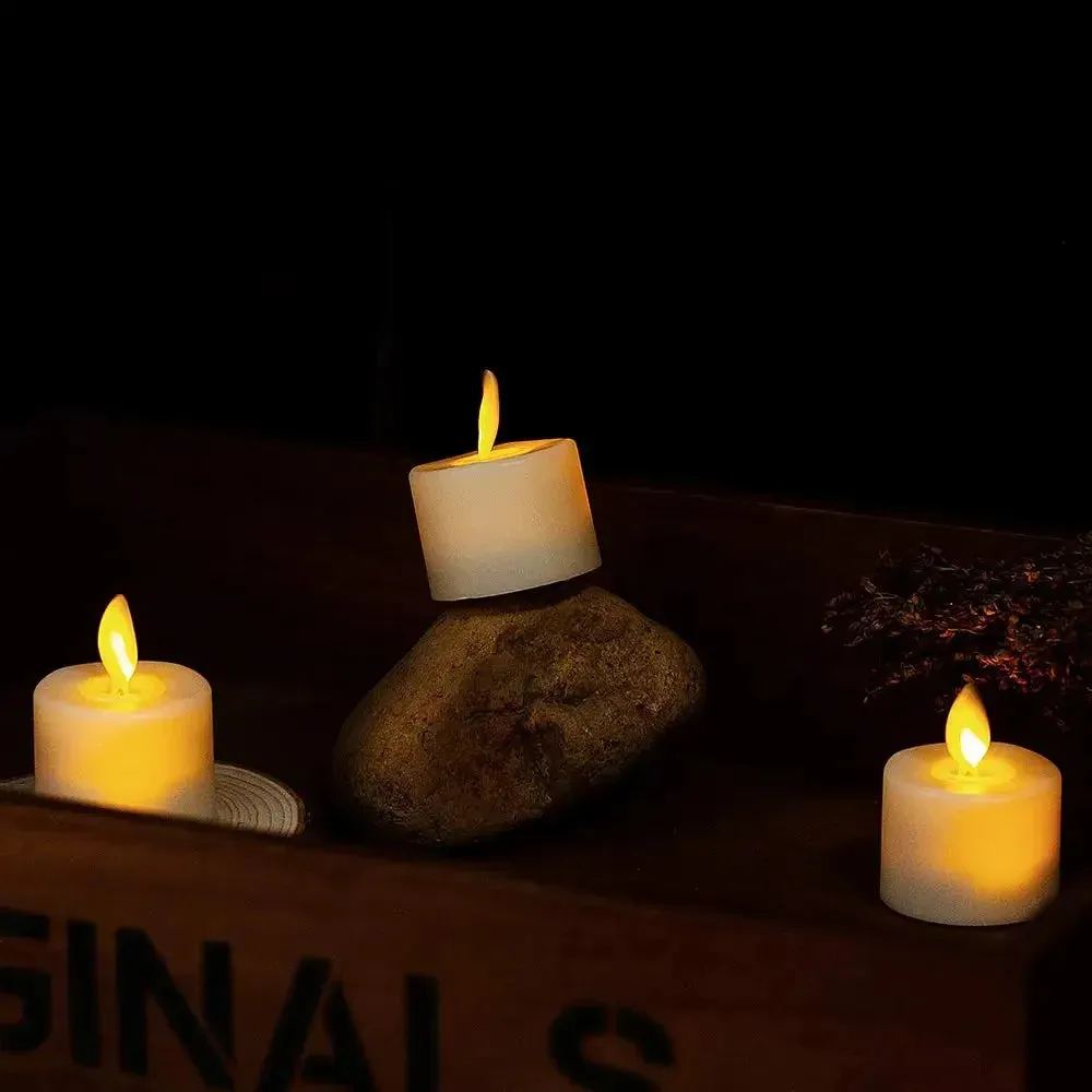 RoyaleGlow 6 Pcs Realistic Flameless Candles With Remote