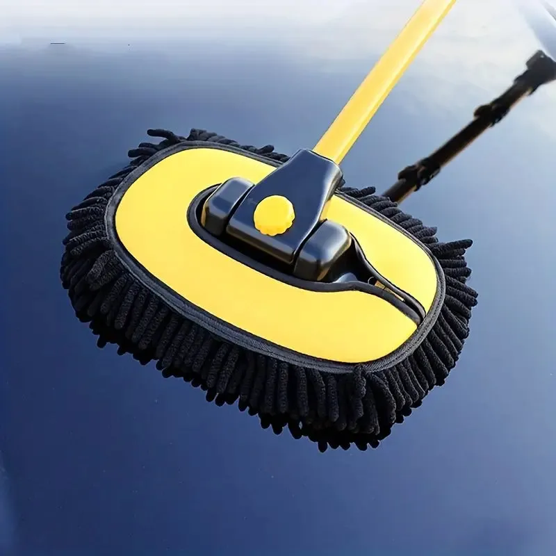 RoyaleGlow Professional Car Wash Brush with Telescopic Pole