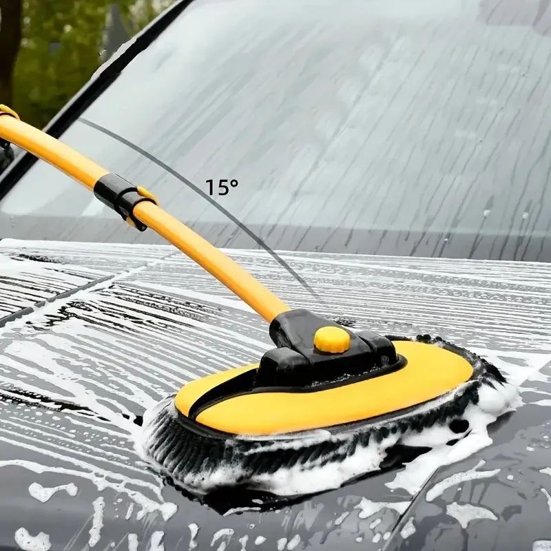 RoyaleGlow Professional Car Wash Brush with Telescopic Pole