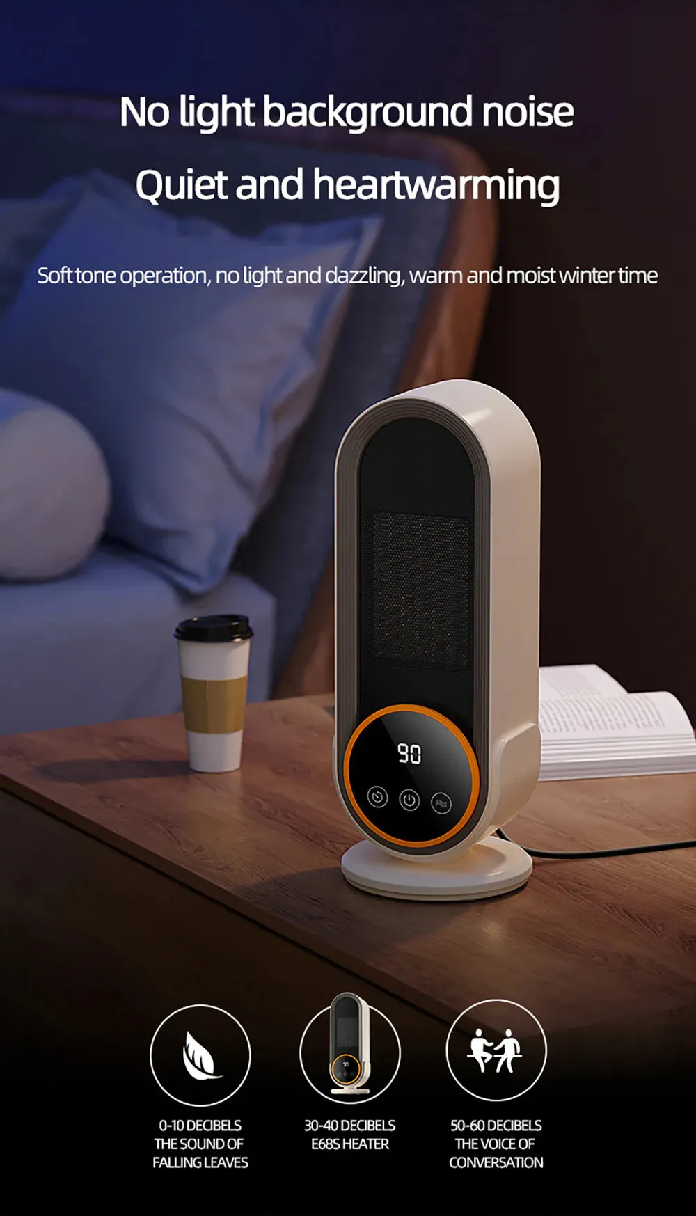 Royaleva Mini Space Heater with Rapid 3-Second Heat