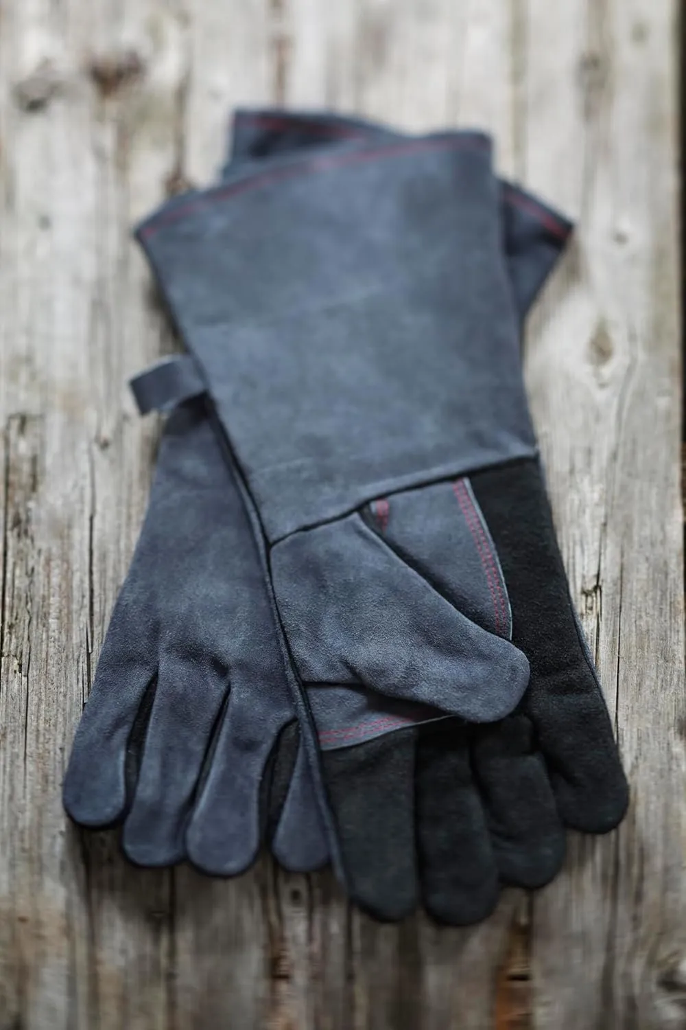 Rösle 16-inch Leather Barbeque Grilling Gloves