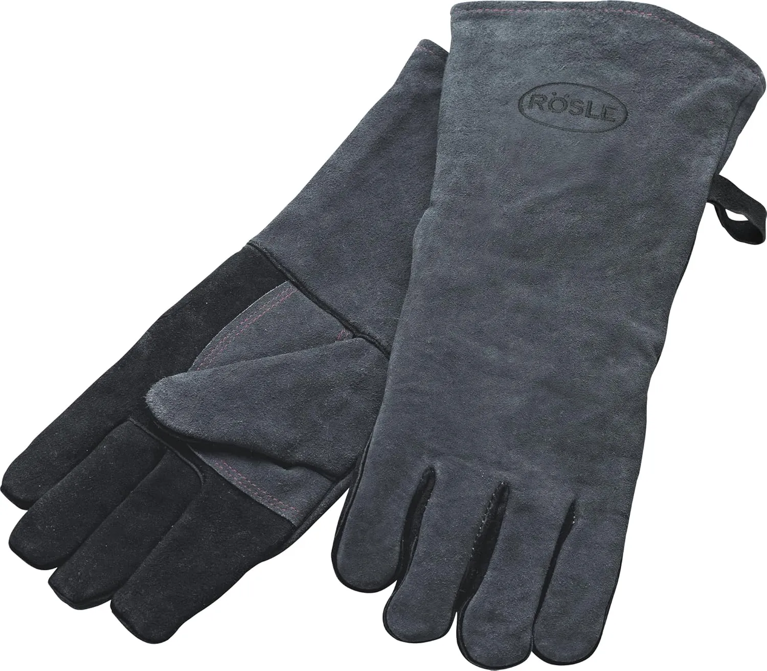 Rösle 16-inch Leather Barbeque Grilling Gloves