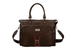 Rudyard Saddle Leather Martingale Brief - Chocolate
