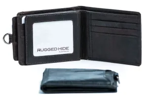 RUGGED HIDE NASH MENS LEATHER WALLET BROWN