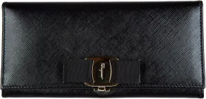 Salvatore Ferragamo women's wallet leather coin case holder purse card bifold va