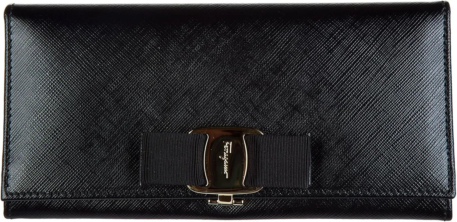 Salvatore Ferragamo women's wallet leather coin case holder purse card bifold va