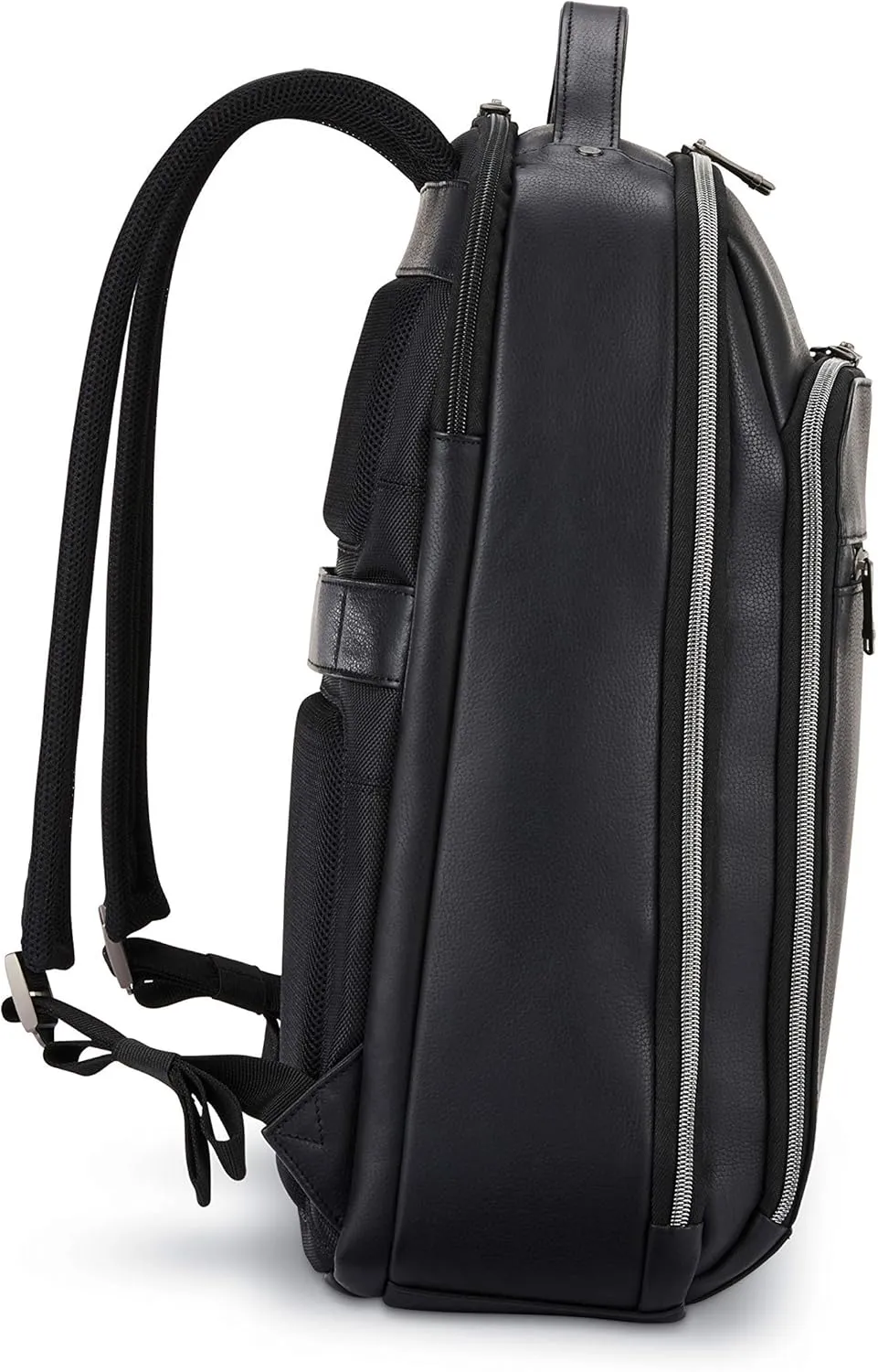 Samsonite Classic Leather Backpack, Black, One Size
