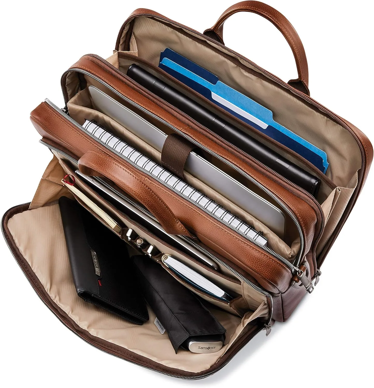 Samsonite Classic Leather Toploader Briefcase