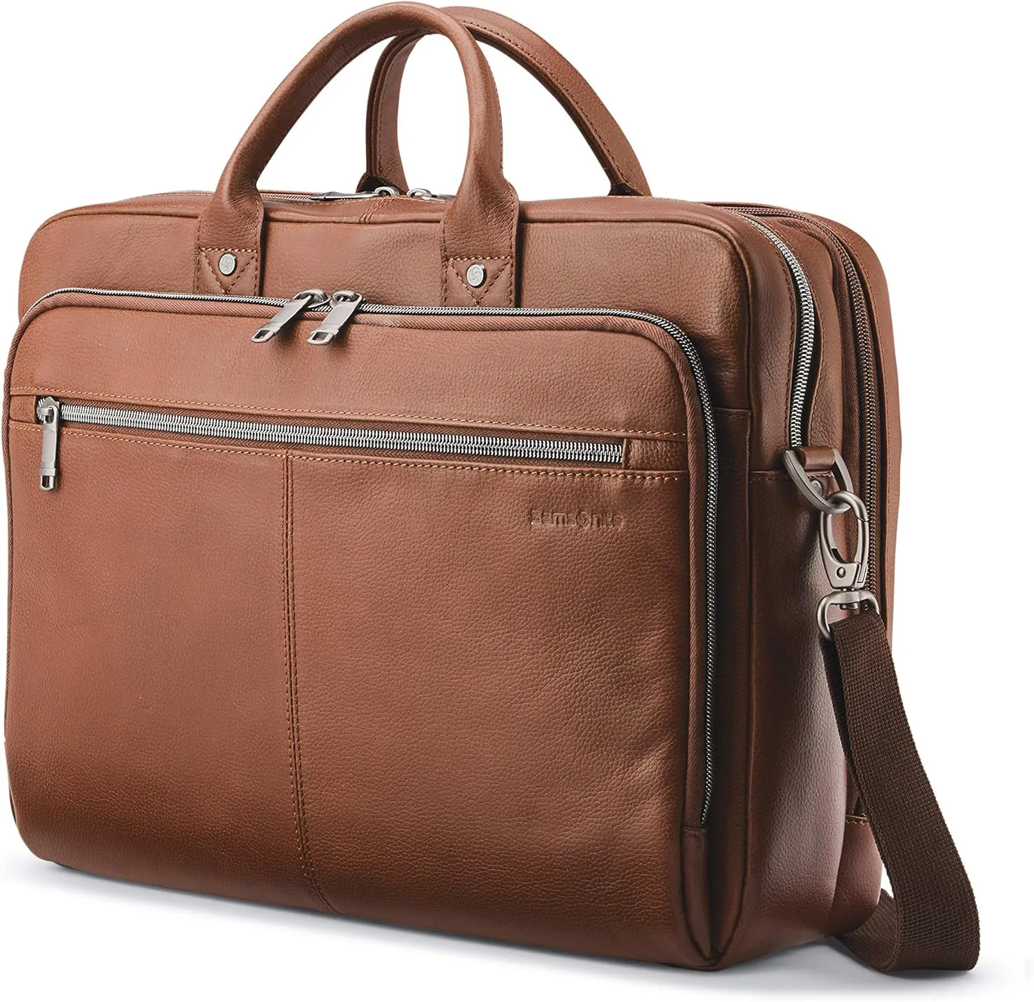 Samsonite Classic Leather Toploader Briefcase