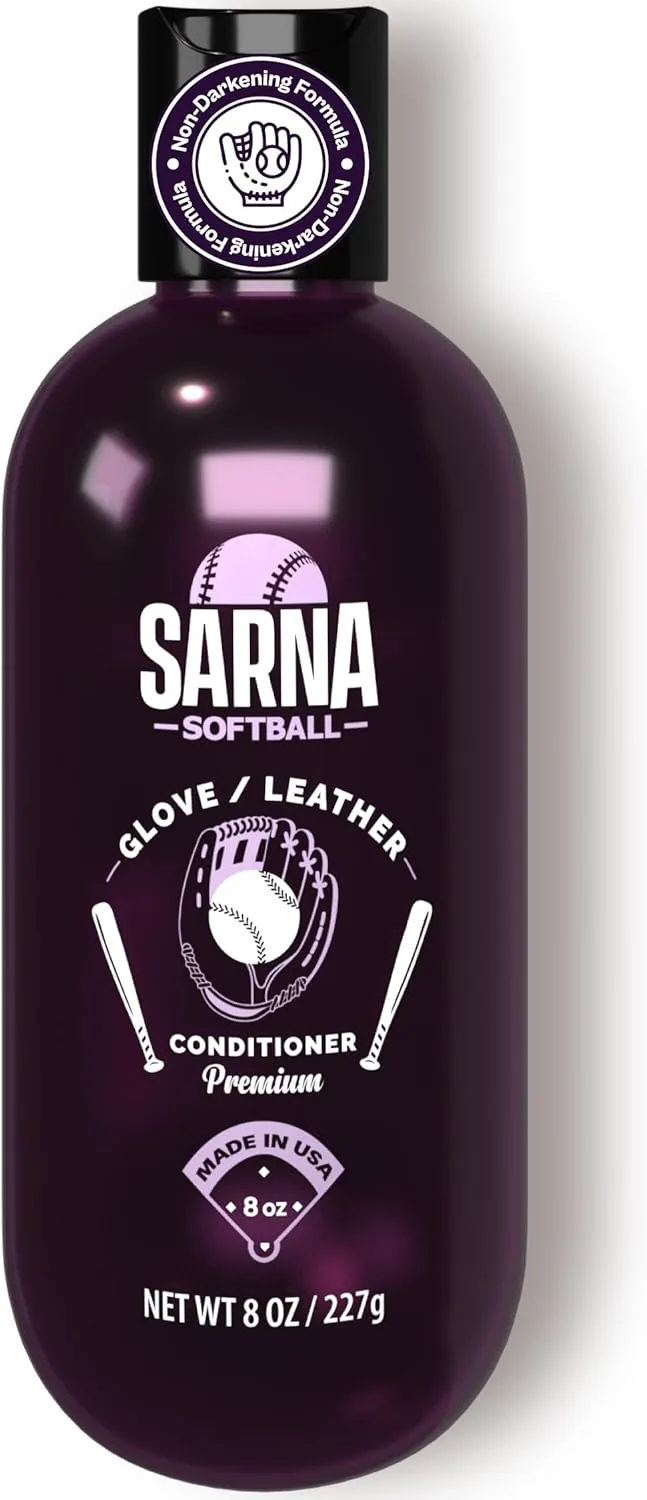 Sarna Softball Leather Glove Conditioner - Softens & Protects, Accelerates Rapid Break-in - Fast-Absorbing, Non-Greasy, Long-Lasting Formula