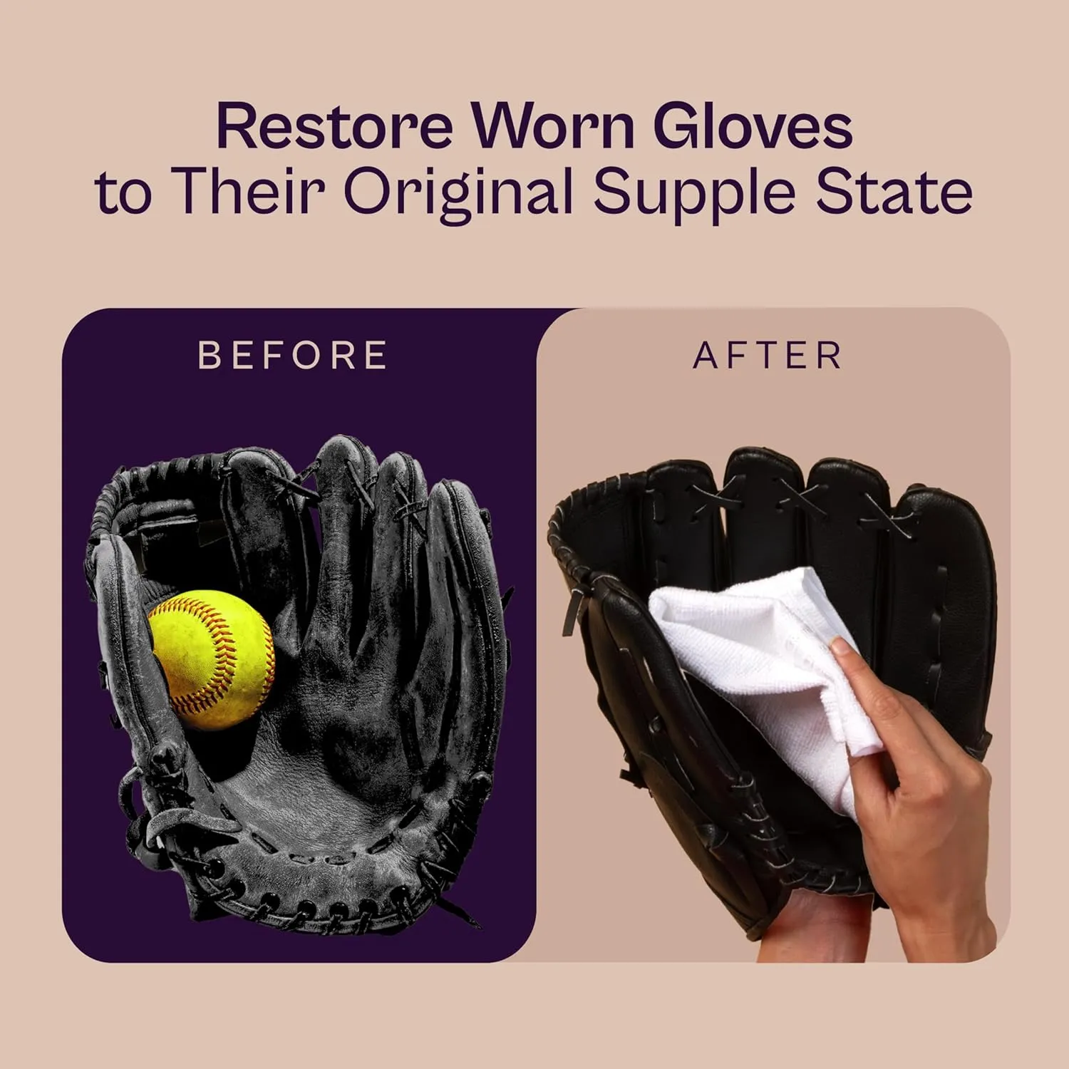 Sarna Softball Leather Glove Conditioner - Softens & Protects, Accelerates Rapid Break-in - Fast-Absorbing, Non-Greasy, Long-Lasting Formula