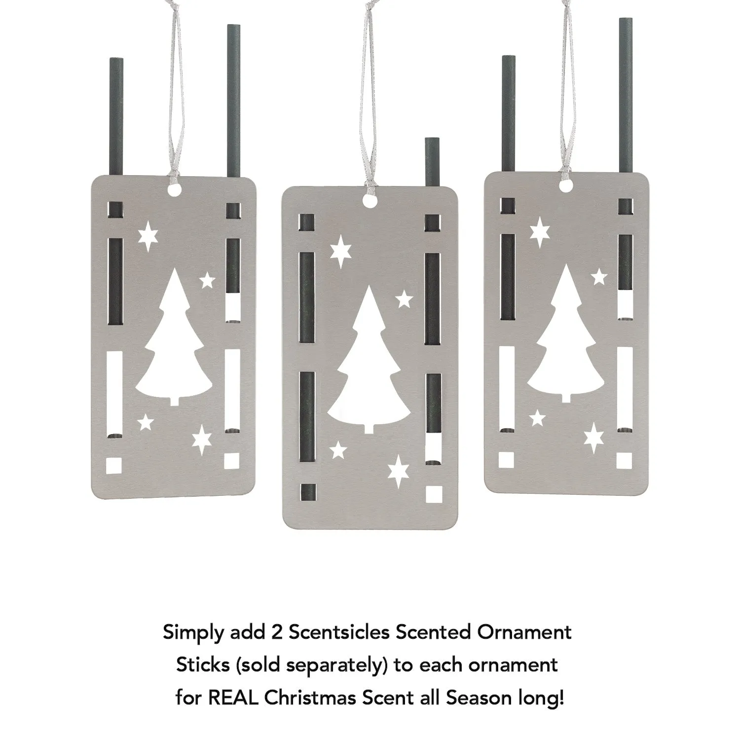Scentsicles Decorative Scented Ornament Holder, Set of 3, Sticks Sold Separately