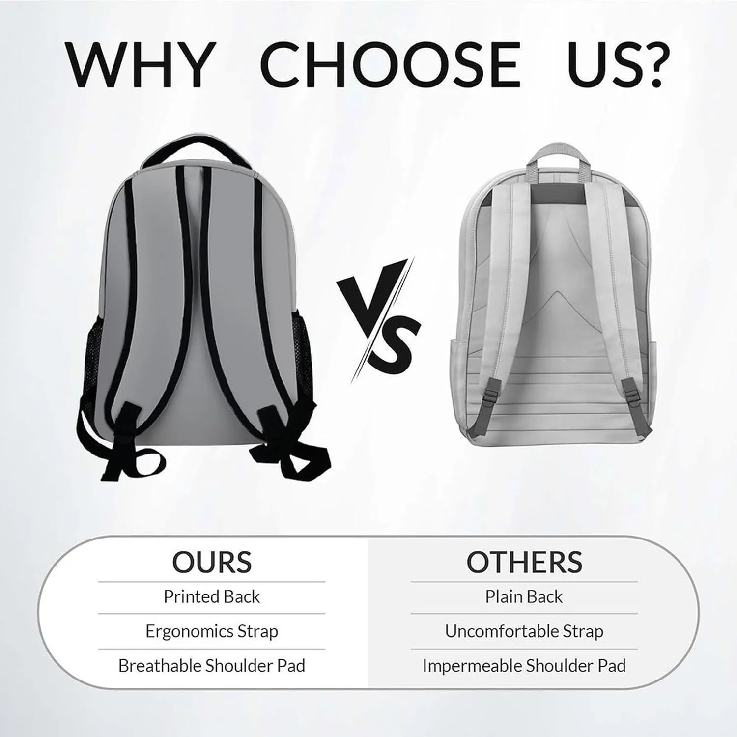 School Backpack for Girls - Personalized Koala Schoolbag - Lightweight Durable Large Capacity - 17 Inch Grey Kid Backpack for School, Travel and Camp