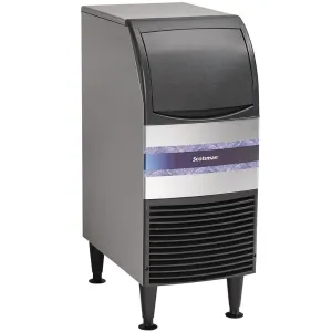 Scotman CU0715MA-1 Undercounter Self Countained Air Cooled Full Cube Ice Maker Machine for Hotel Cafe Bar Pub | 80 lbs. Ice/24hrs, 58 lbs. Bin Storage Capacity | Gravity Drain, 115v | Includes: Scoop