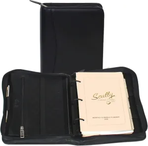 Scully Leather Zip Weekly Planner Sierra Collection 8053Z