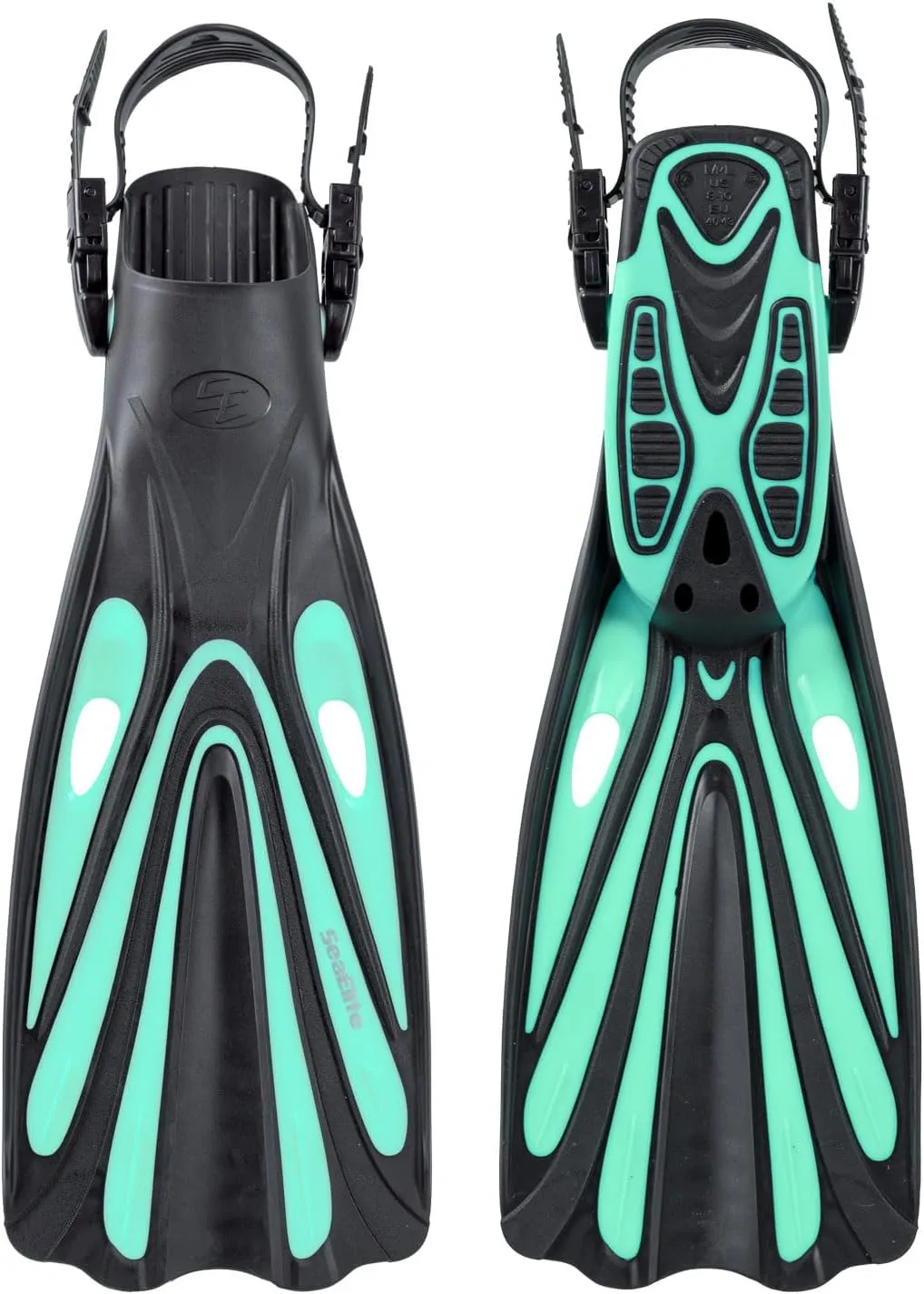 Sea Elite Starter Mask, Fin, and Snorkel Package Single Lens