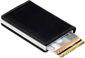 Secrid Slim Wallet Leather Black, RFID Safe Card case