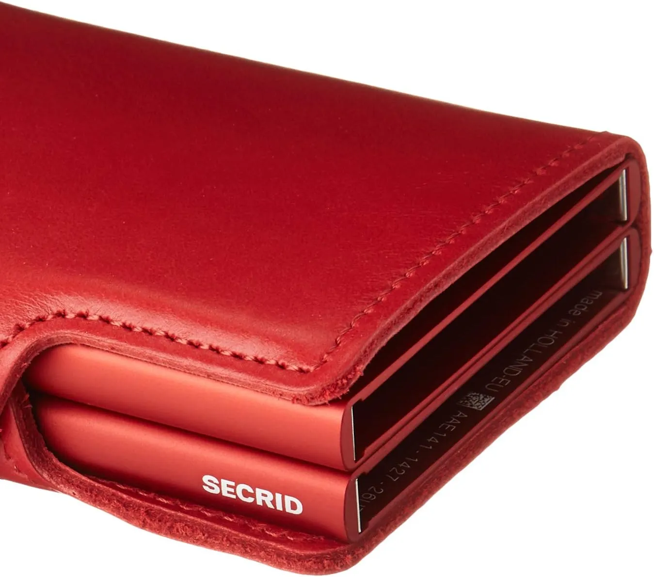 SECRID Twin Wallet Genuine Leather with RFID Protecton, Holds up to 16 Cards