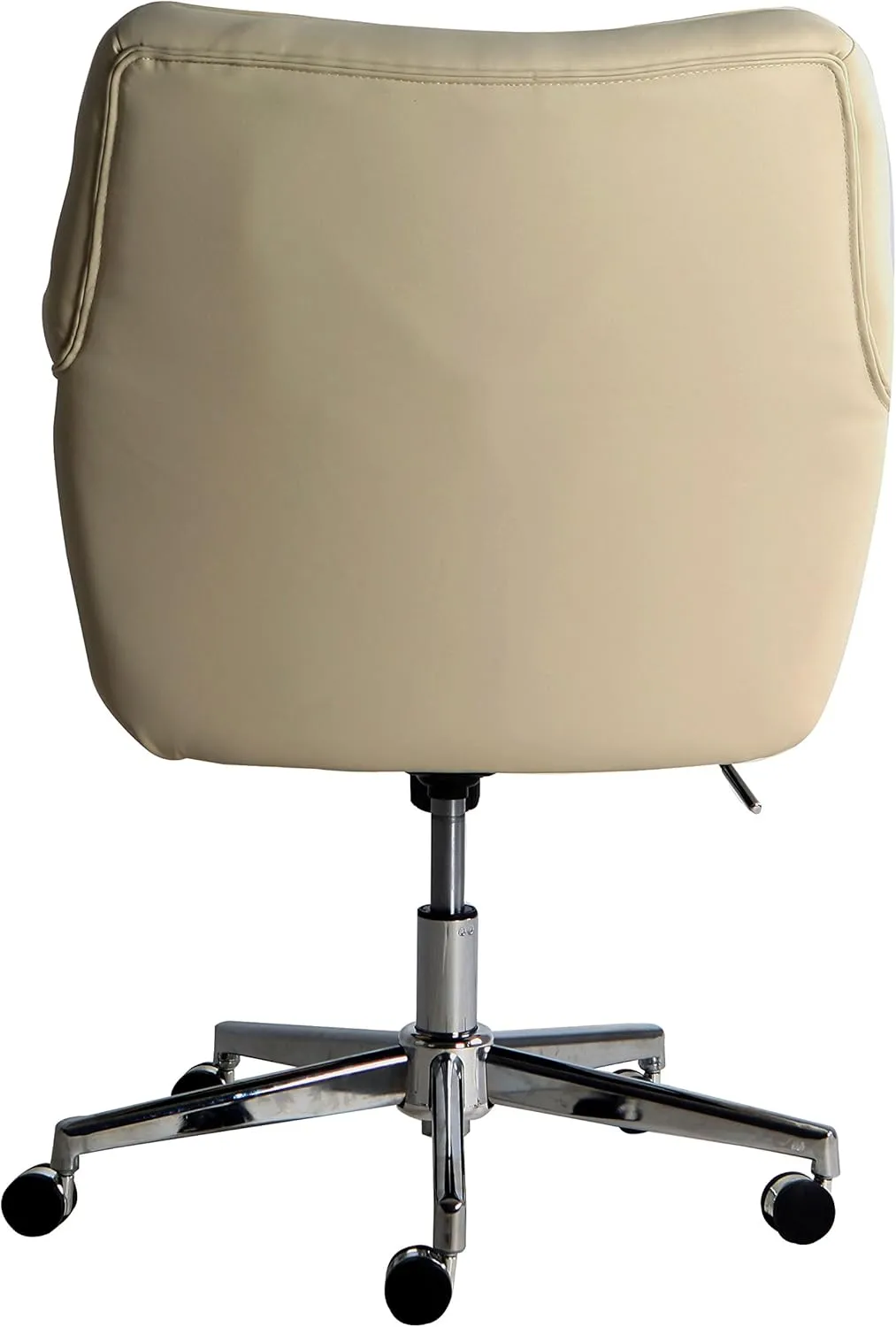 Serta Style Ashland Home Office Chair, Sweet Cream Bonded Leather