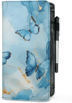 Server Book for Waitress with Zipper Pocket, 5x9 Server Wallet Restaurant Waitstaff Organizer Fit for Server Apron