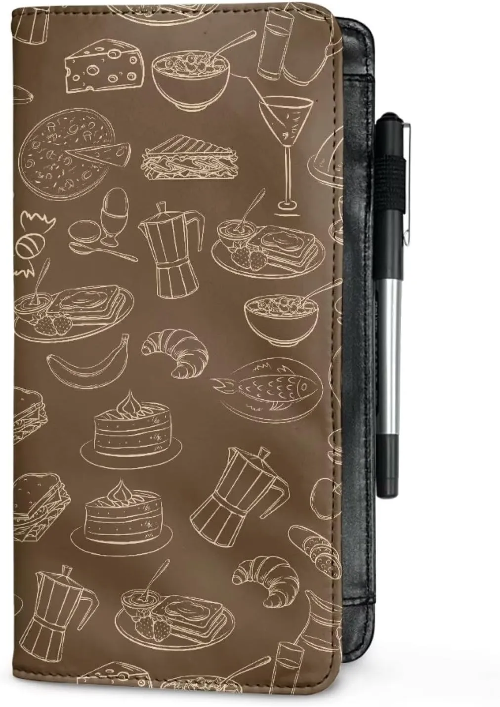 Server Books for Waitress with Zipper Pockets, Cute Serving Book Restaurants Guest Check Book Fits Server Aprons