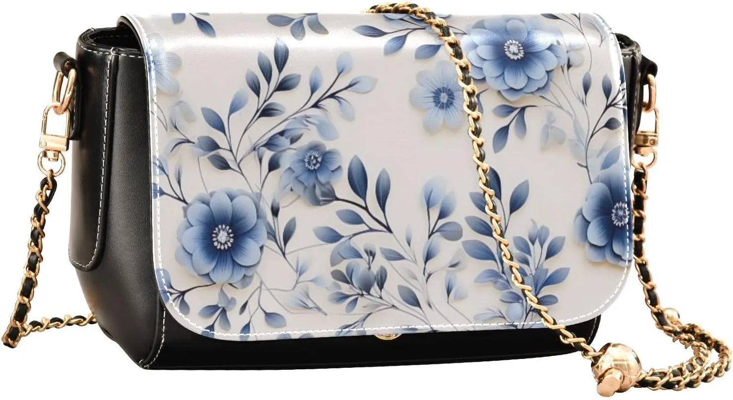 Shamrocks Clover and Bottle Women Leather Crossbody Bag, Leather Crossbody Bags, Crossbody Bags for Women Medium