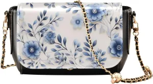 Shamrocks Clover and Bottle Women Leather Crossbody Bag, Leather Crossbody Bags, Crossbody Bags for Women Medium