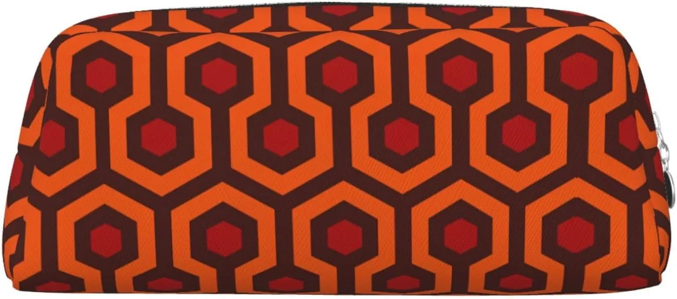 Shining Overlook Print Pencil Case With Zipper, Large Capacity Pen Bag For Pencils, Leather Pouch For Travel