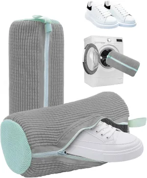 Shoe Washing Bag for Washing Machine 2Pcs, Suitable for Most Shoe Types, Shoe Laundry Bag, Invisible Zipper to Protect Washing Machine, Reusable Shoe Laundry Bag for Washer and Dryer