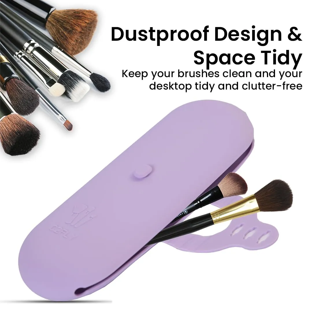 Silicone Makeup Brush Holder Travel Case - Compact and Versatile Makeup Brush Travel Case - Durable and Easy to Clean - Stylish Solution for Makeup Brush Storage
