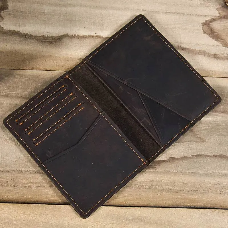 Small Bifold Wallet for Men & Women Slim Leather Coin Card Holder
