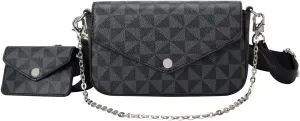 Small Crossbody Purse for Women, Envelope Clutch Designer Bag with Card Holder and Chain Adjustable Strap