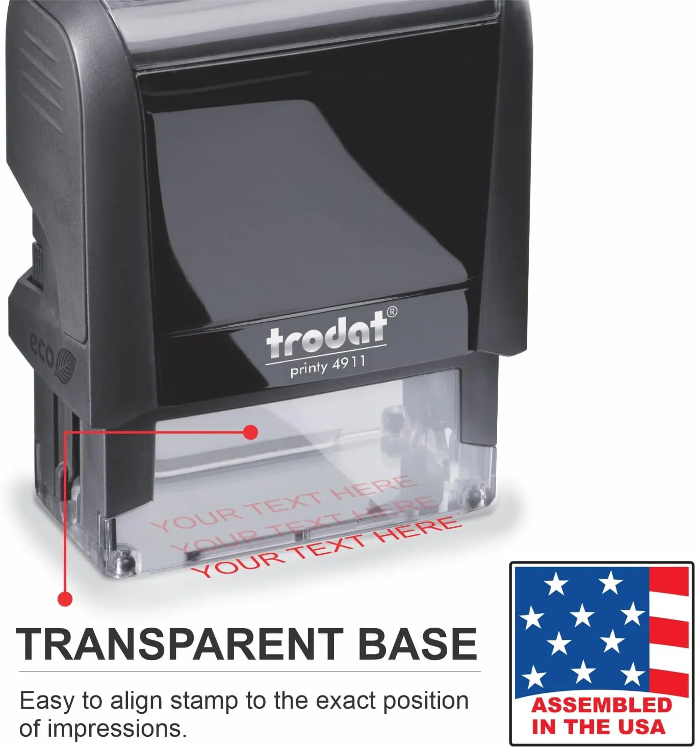 Small Custom Self-Inking Personalized Return Address Stamp - Customizable Up to 3 Lines of Text - Small Business Essentials, Shipping, Work, Office Supplies, Refillable Customized Address Rubber Stamp