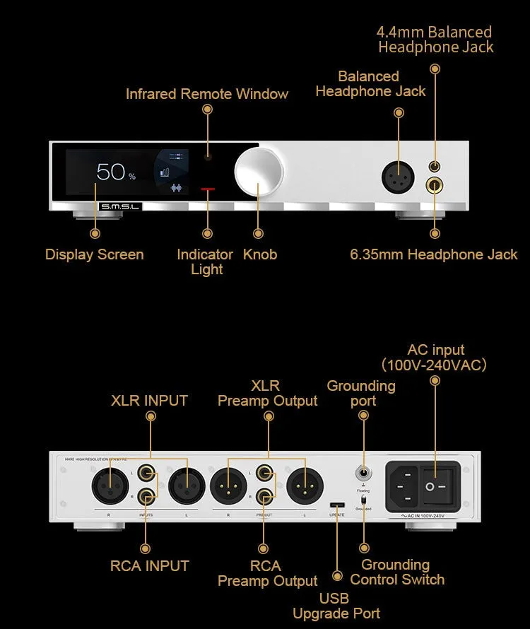 SMSL H400 Headphone Amplifier