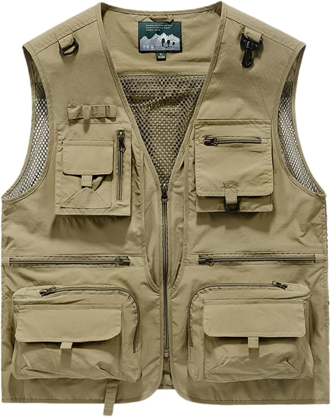Sobrisah Outdoor Fishing Vest Safari Photography Work Outerwear Vests Family Matching Travel,12Years - Adult XXL