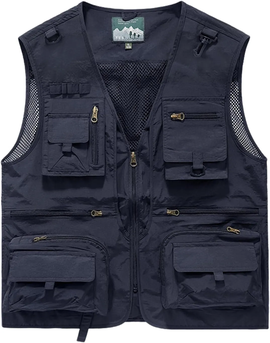 Sobrisah Outdoor Fishing Vest Safari Photography Work Outerwear Vests Family Matching Travel,12Years - Adult XXL