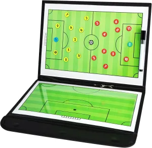 Soccer Coaching Board Soccer Coaches Clipboard Tactical Magnetic Board Kit with Dry Erase, Marker Pen and Zipper Bag (Football Board) (Soccer Coaching Board)