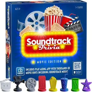 Soundtrack Trivia Movie Game, Name The Movie from a 15 Second Music Clip, Board Game for Family, Adults, Kids Ages 8 , 1 or More Players by Game Night Media