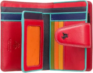 SP31 Soft Leather Multi Colored Bifold Wallet (Red)