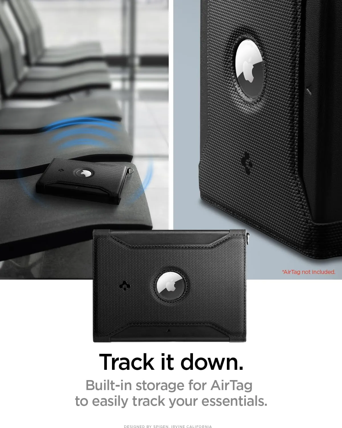 Spigen Life Passport Card Cover Holder Wallet Travel Documents Organizer Protector Accessories with RFID Blocking Technology SIM Card Pin Included