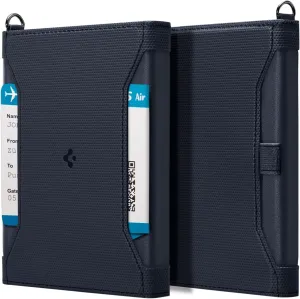 Spigen Life Passport Card Cover Holder Wallet Travel Documents Organizer Protector Accessories with RFID Blocking Technology SIM Card Pin Included