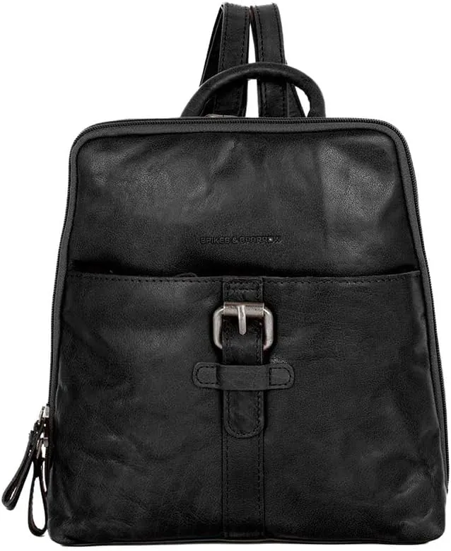 Spike & Sparrow Womens 292h13101 Backpack Handbag, Black, One Size, Casual