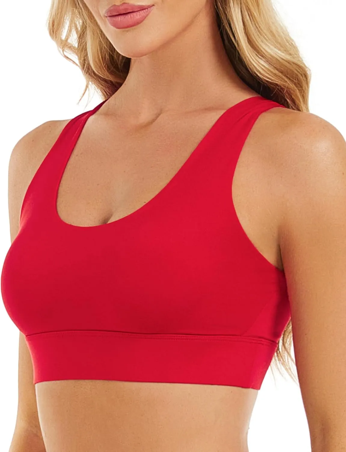 Sports Bras for Women High Impact Sports Bra - Removable Padded Yoga Racerback Bra Workout Crop Tops