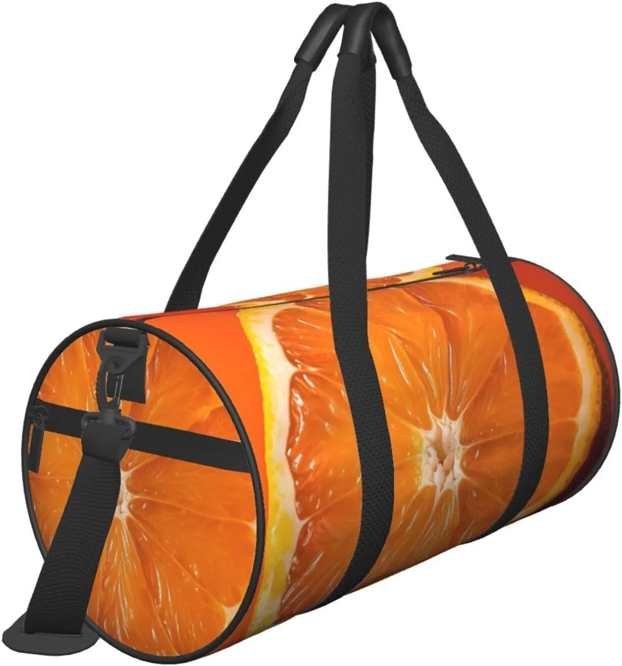 Sports Gym Bag for Women Men Travel Duffel Bag Tote Weekender Bag Carry on Overnight Bag for Travel Swimming Fitness Workout Sports Orange Slice Duffle Bag
