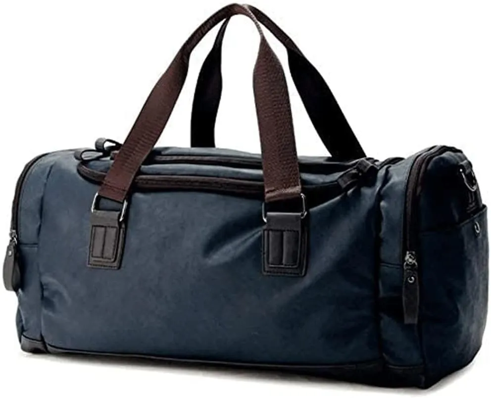 Sports Gym Bag with Shoes Compartment Gym Bag Overnight Bag Multifunctional Gym Bag for Men and Women (Color : Blue) (Blue)