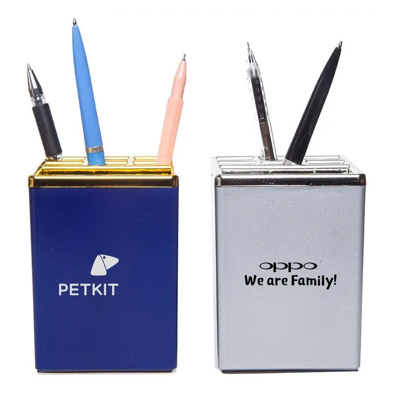 Spray-Painted Plastic Pen Holder