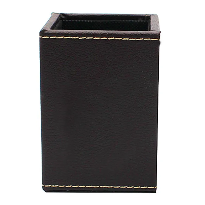 Square PU Stationery Holder