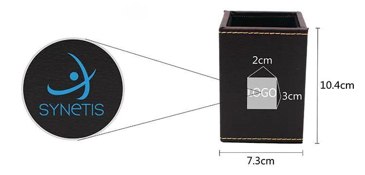 Square PU Stationery Holder